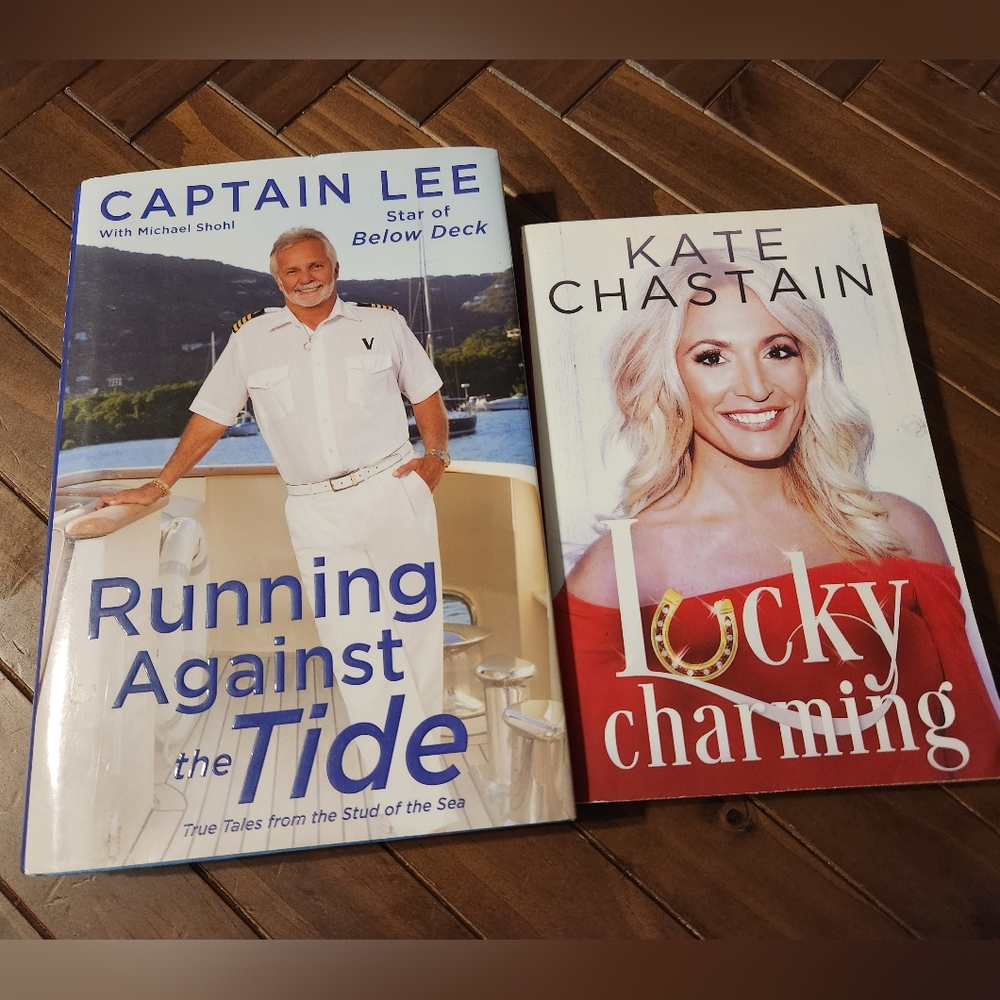 Below deck books. Kate Chastain and Captain Lee